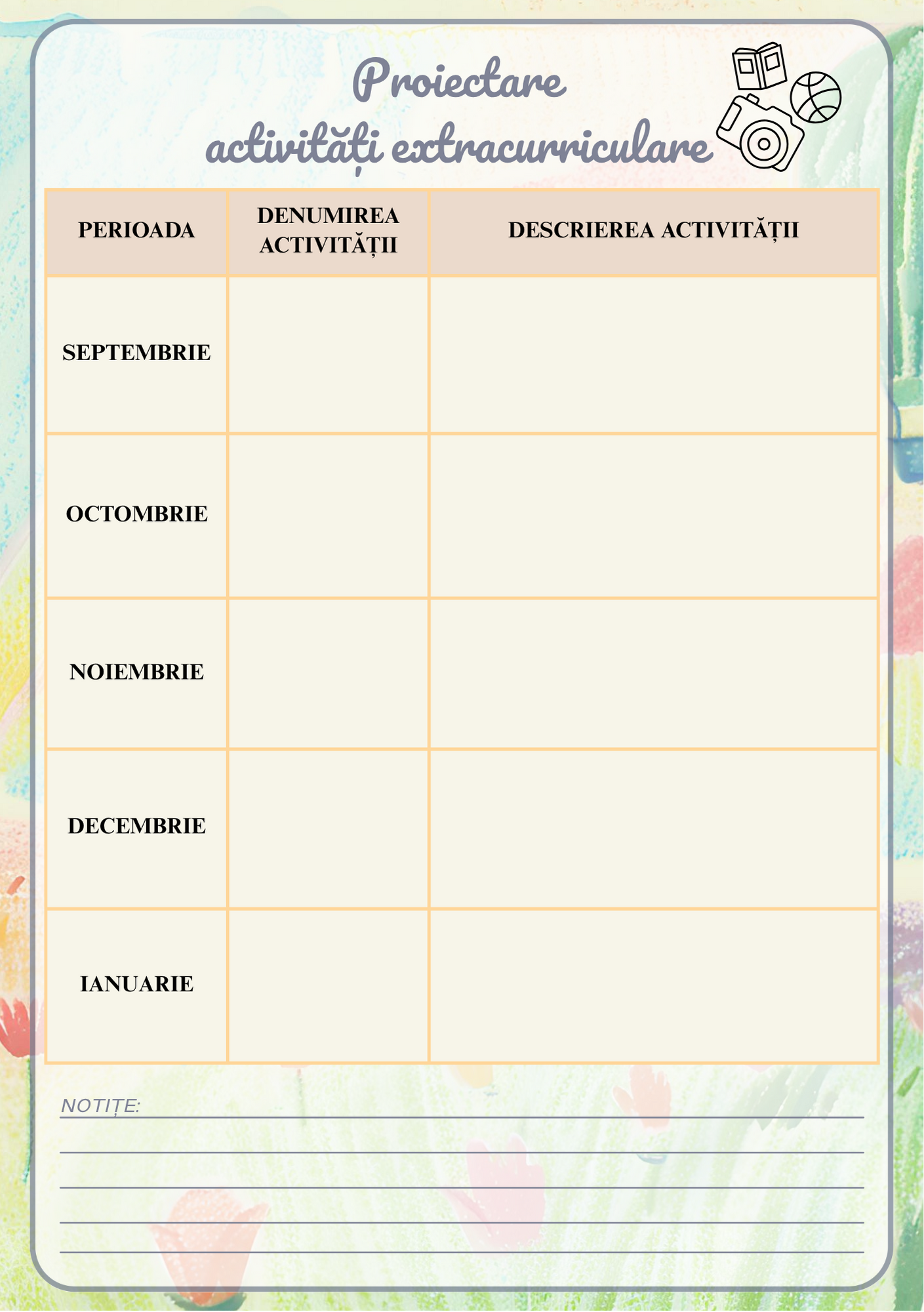 Agenda Cadrului Didactic 2025-2026