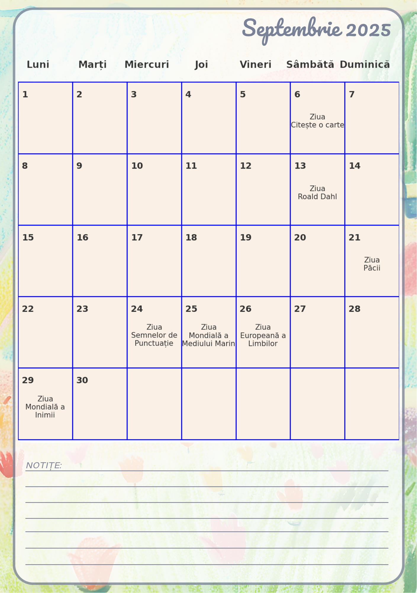 Agenda Cadrului Didactic 2025-2026