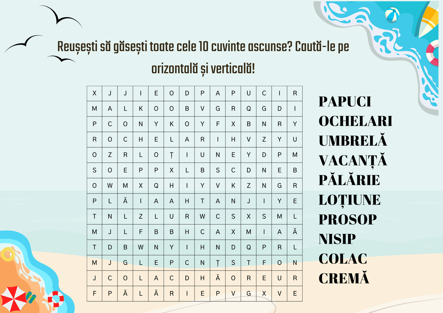 Activități de vară