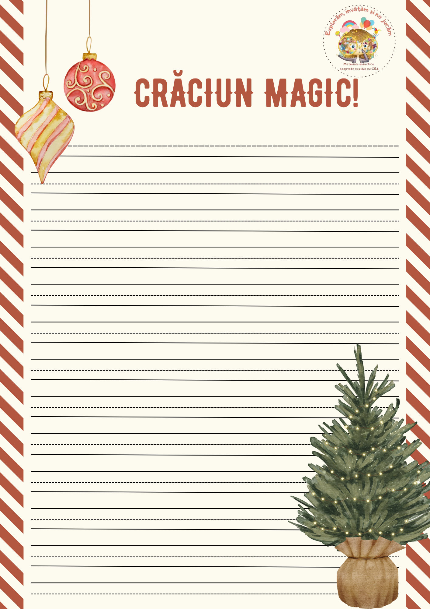 Pagini scriere~liniatura tip II și dictando