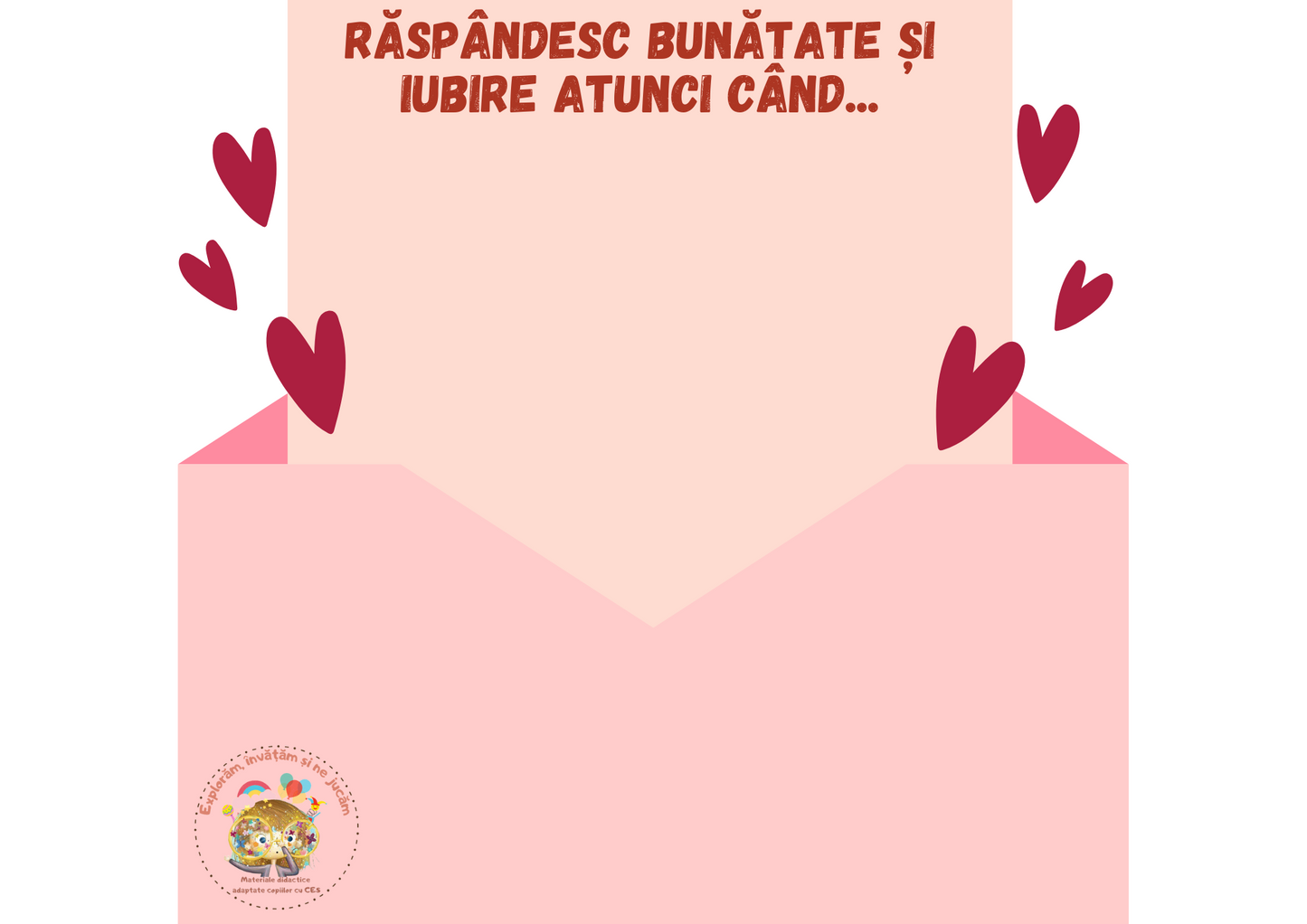 FIȘE LUCRU DRAGOBETE/SF.VALENTIN