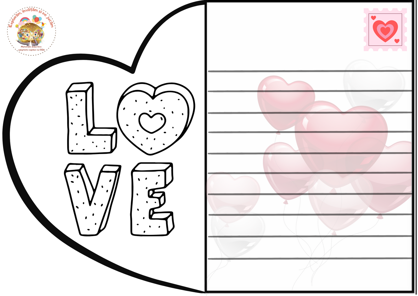 FIȘE LUCRU DRAGOBETE/SF.VALENTIN