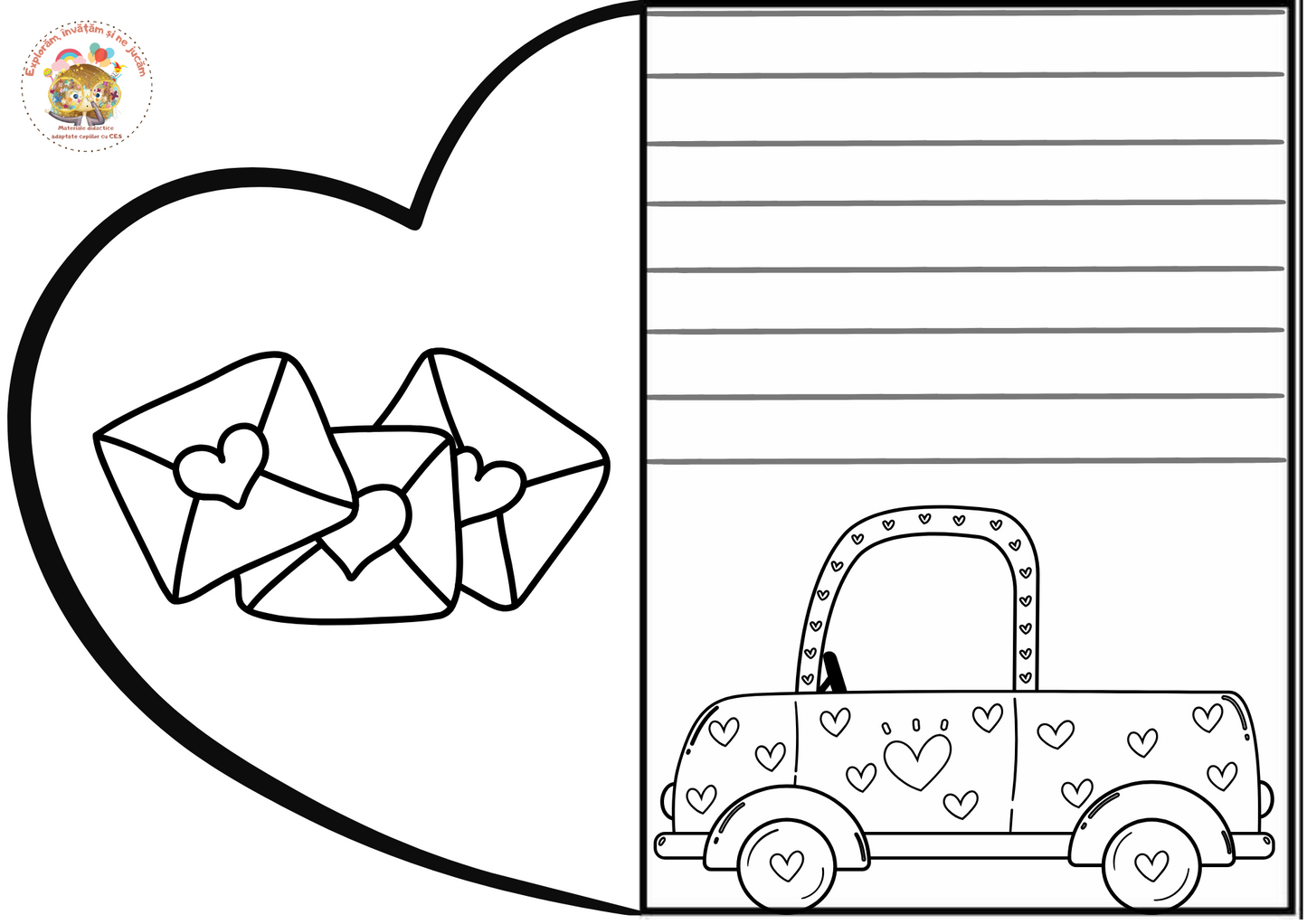 FIȘE LUCRU DRAGOBETE/SF.VALENTIN