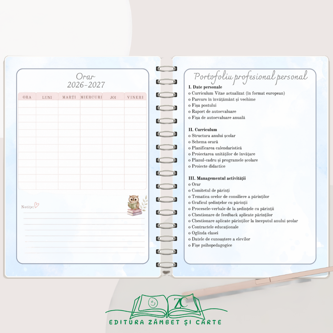 AGENDA Cadrului Didactic 2026-2027