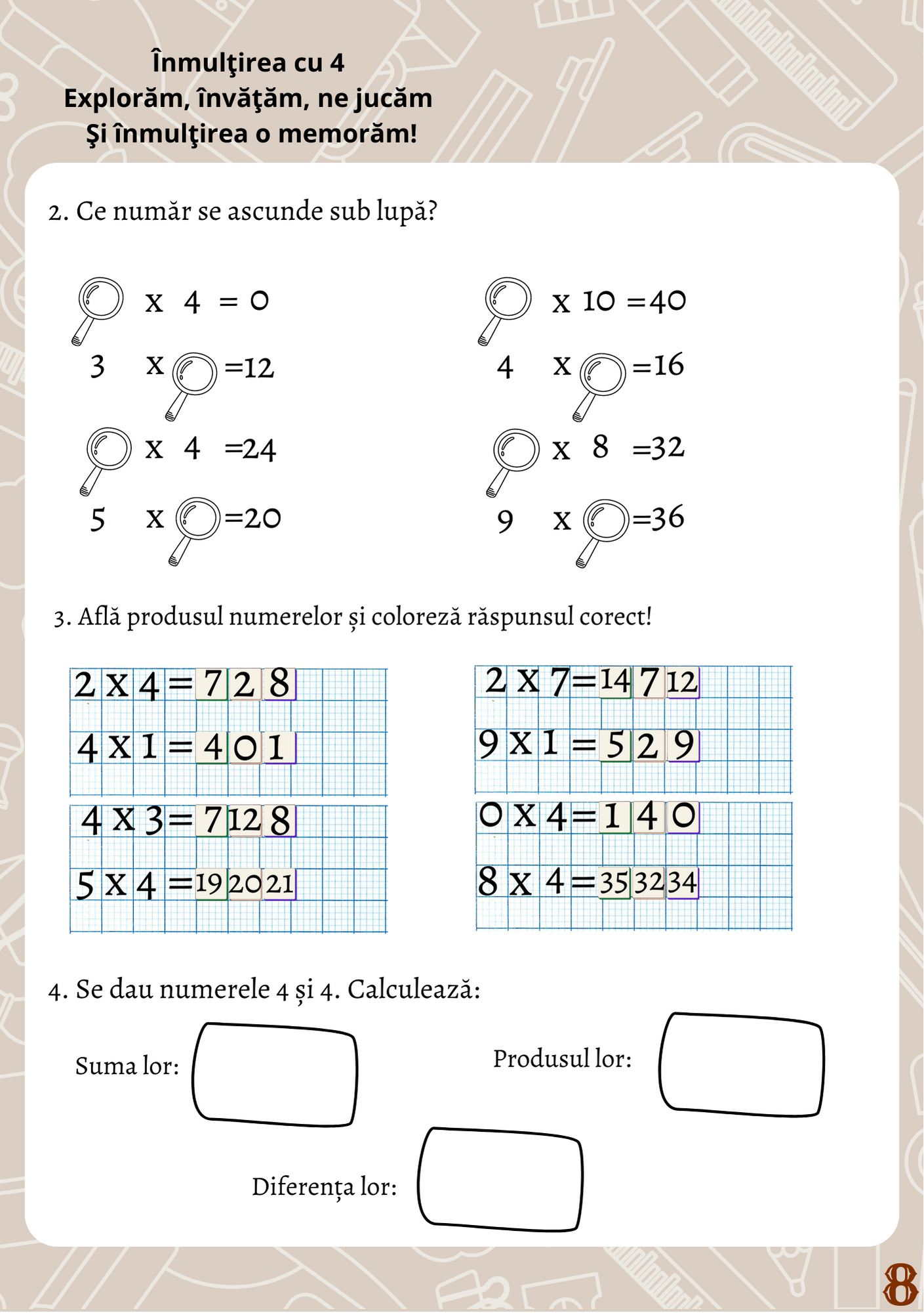 Cărticica Înmulțirilor- pdf