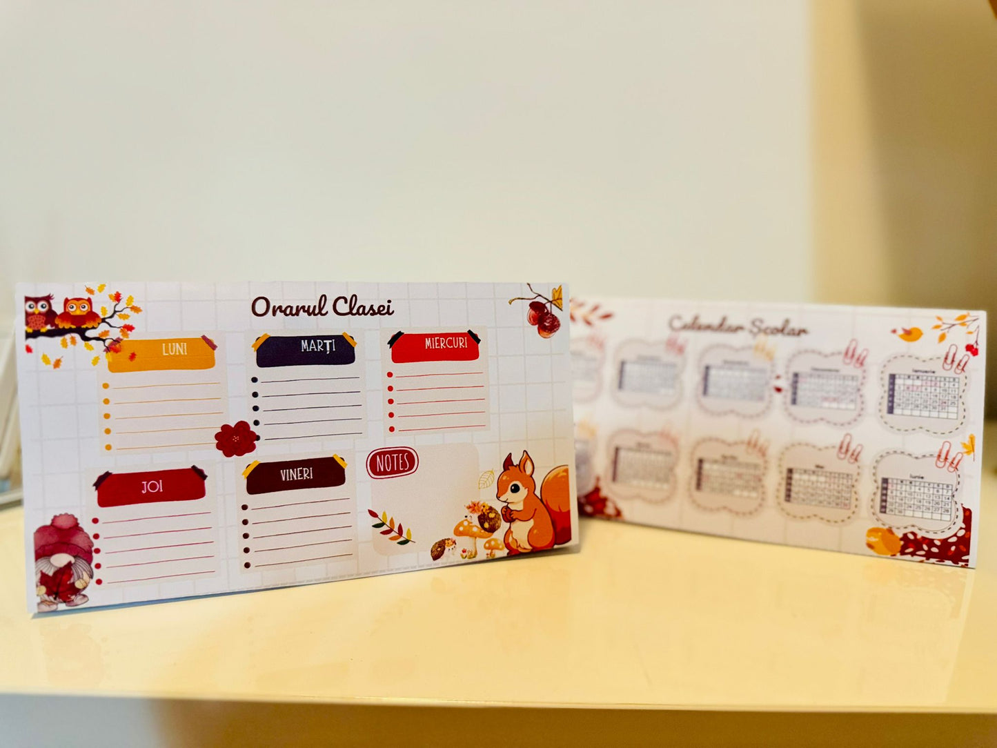 Orar+Calendar piramidă