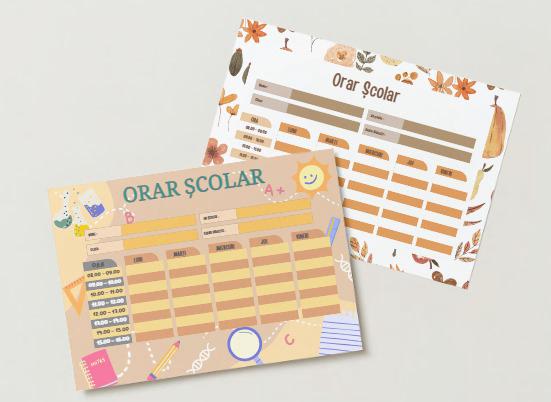ORAR ȘCOLAR