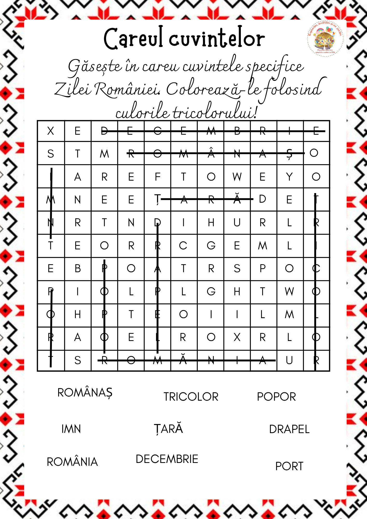 Fișe lucru 1 DECEMBRIE